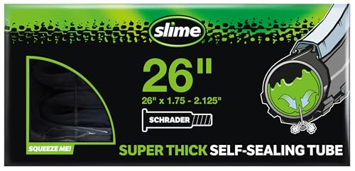 Bike Inner Tube with Slime Puncture Sealant, Extra Strong, Self Sealing, Prevent and Repair
