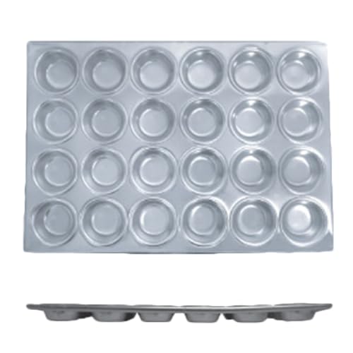 FSE ALKMP024 Muffin Pan, 24 Cup 3-1/2 oz. Each Cup, 20-1/2" x 14-1/4", Aluminum