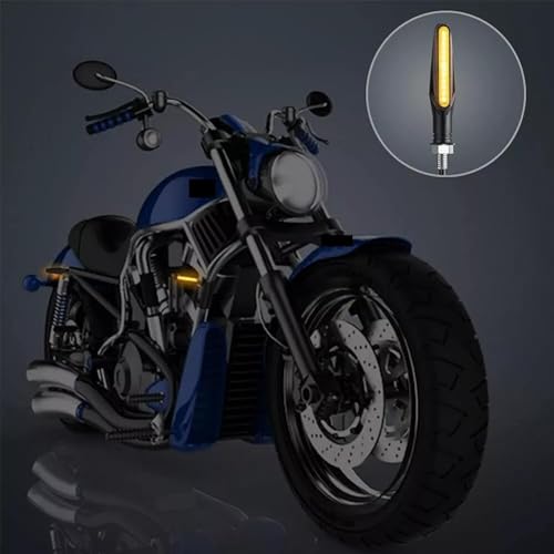 Luz trasera de giro universal para motocicleta de 12V con intermitentes ámbar 3
