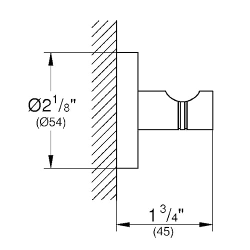 Grohe 40364001 Essentials Wall Hook Silver