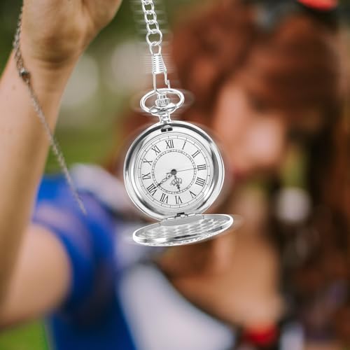 Reloj de bolsillo labrado con aleación robusta y estilo tradicional 3