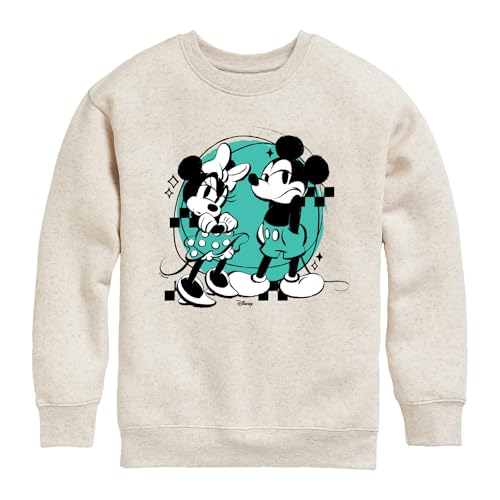 Disney - Mickey and Minnie Mouse - Toddler & Youth Crewneck Fleece Sweatshirt