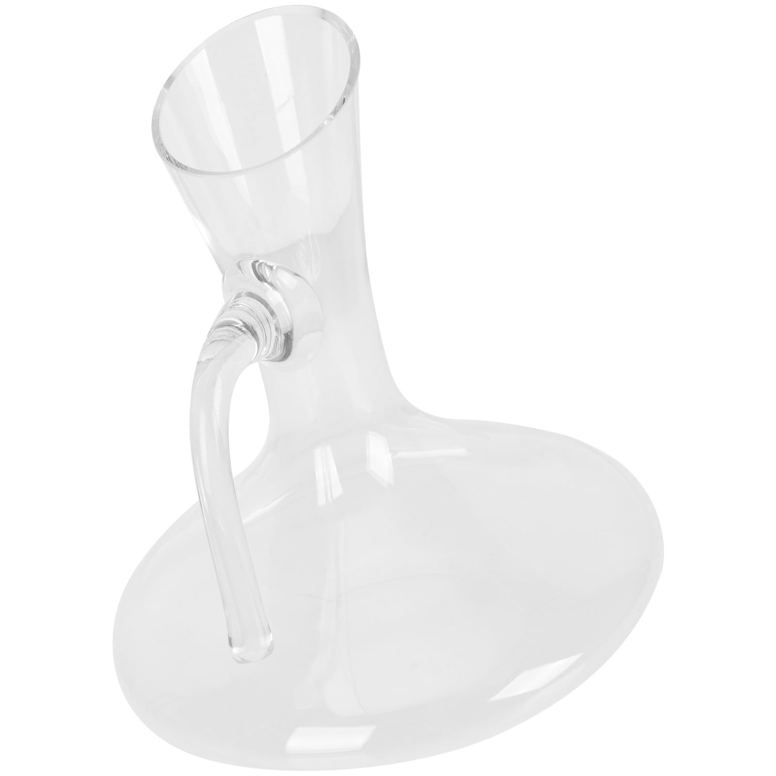 Decantador de Cristal Grande de 1800ml para Vino y Brandy, Diseño Creativo Superficie Lisa y Brillante, Ligero y Fácil de Verter para Bar en Casa