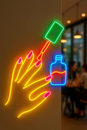 Manicure Neon Sign Nail Art Neon Sign Nail Salon Sign