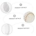 Beatifufu Hair Brush Set - 5pcs Vanity Mirror Comb Set for Girls Hair Care, Round Brush for Blow Drying, Antique Vanity Mirror, Detangling Plastic To Rotate, Cosmetic Air Bag, White