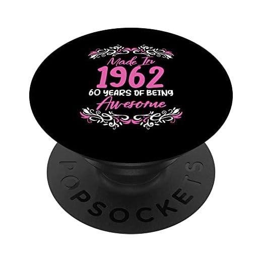 Hecho en 1962 camisetas Cumpleaños 60 años de ser impresionante PopSockets PopGrip Intercambiable
