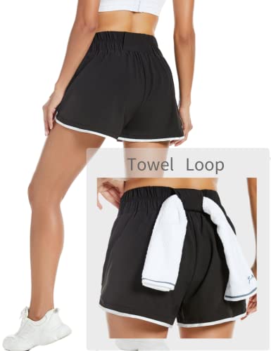 Vimpunec Workout Yoga Shorts For Women Athletic High Waisted Elastic Running Pants With Zipper Pockets #TOP3