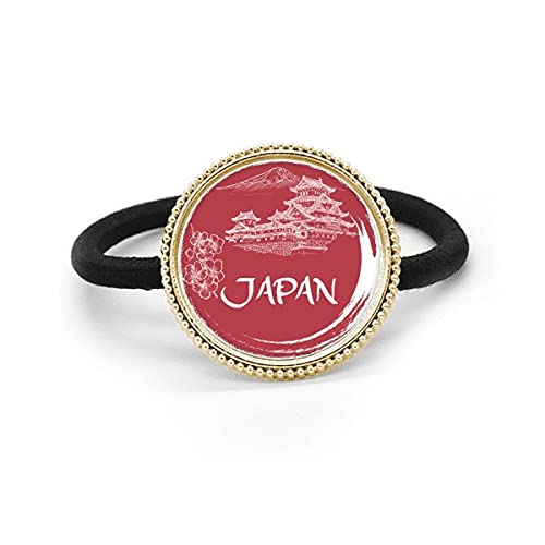 Élastique cheveux Japon idée cadeau souvenir temples rouges