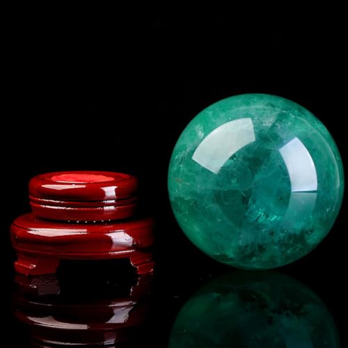 Boule de cristal magique en quartz fluorite verte décorative