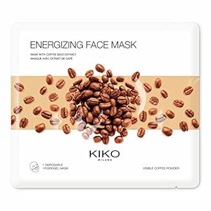 KIKO Milano Energizing Face Mask | Mascarilla facial hidratante de hidrogel con extracto de café