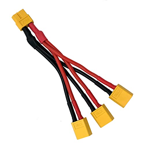 Cable Extensor Divisor Paralelo XT60 1 hembra a 3 machos miniatura 1