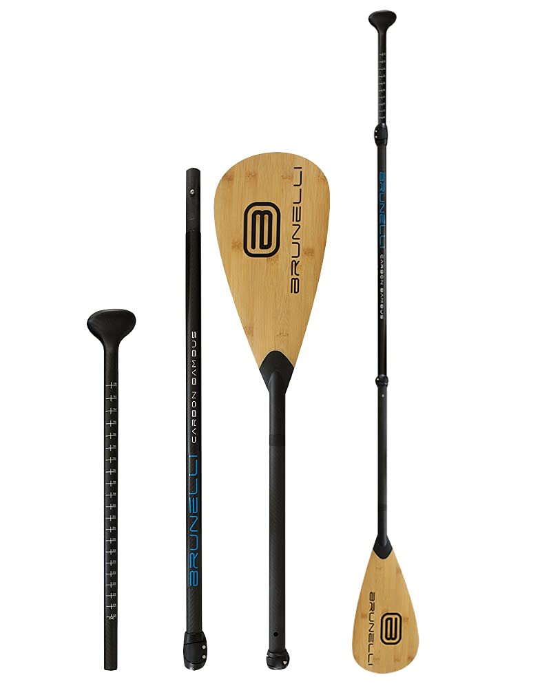 Brunelli Carbon Bambus Kajak Dual Tech Paddle 2-in-1 SUP Paddel 180-220cm