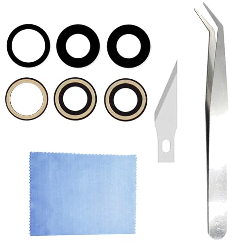 YIEDBCX Camera Glass Cover Rear Lens Replacement Parts+ Adhesive for iPhone 15 Pro Max 6.7 inch