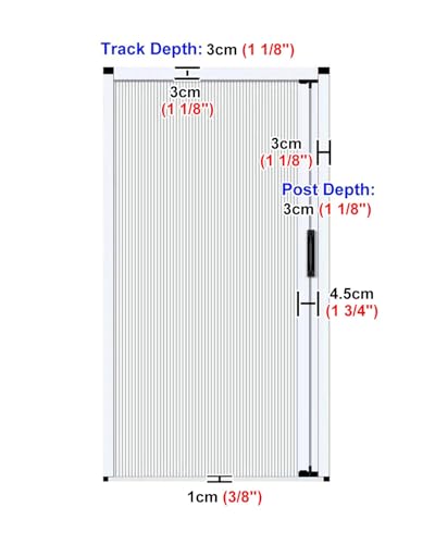 Porte accordéon intérieure pliante blanche 70x210cm sans perçage