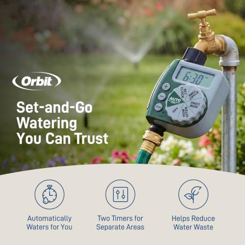 Orbit 62067 1-Outlet Programmable Digital Hose Watering Timer, 2-Pack - image 2