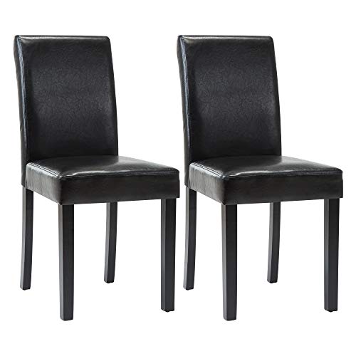 image for LSSPAID Dining Chairs Dining/Living Room Kitchen Chairs PU Leather Pad