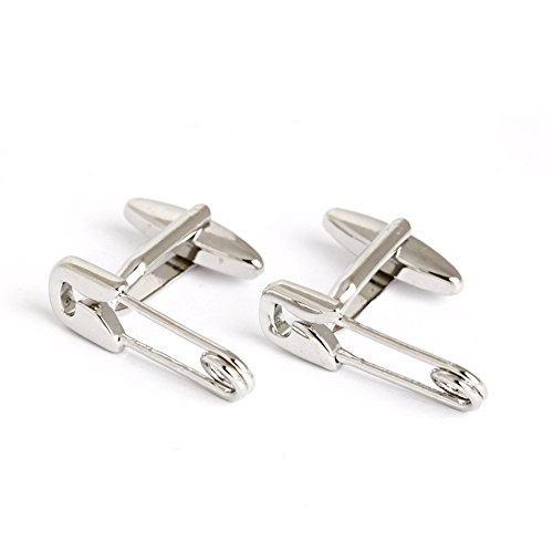 EUROCUFFZ 2017 Unique Paper clip Sliver Cufflinks