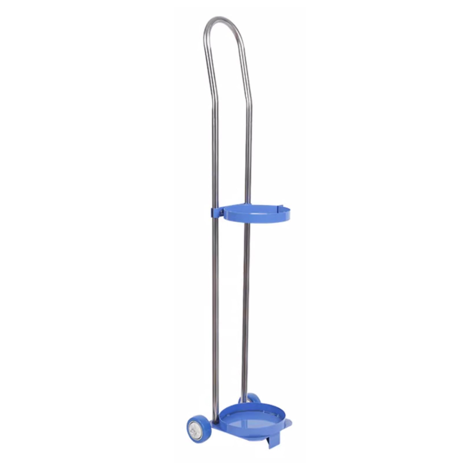 WQPMNYG Heavy-Duty Oxygen Cylinder Cart for Laboratory & Factory - 43.3in Height, Easy Mobility & Storage Solution