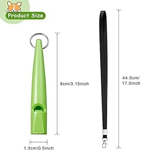 Weewooday 5 pieces high pitch plastic dog whistles for recall training dog training whistle with lanyards and key rings black orange blue purple green   cucciolini doodles