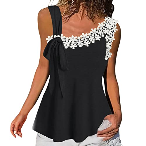 Camiseta interior de gasa para mujer, tirantes espagueti, camiseta básica, elegante, chaleco de verano, cuello redondo, con encaje, para mujer, verano, sin mangas, holgada, manga corta Cover