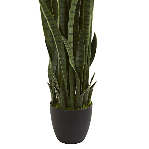 Nearly Natural 46” Sansevieria Artificial Silk Plants Green #TOP2