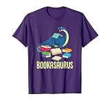 Bookasaurus Book Lover Reading Books Funny Dino Lover Gift T-Shirt