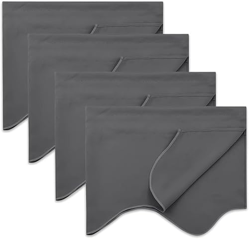 Miniatura 41 de NICETOWN Cortinas de cenefa para ventanas, tratamiento de ventana de granja rústica, cenefas opacas cortas para decoración de ducha/sótano/Acción