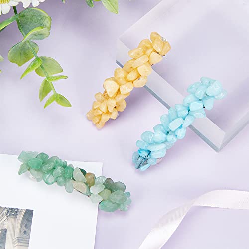 Freebloss 12 Set French Style Elegant Hair Barrettes Making Kit Diy Vintage Hair Clips Fashion Sparkly Stone Beads Hair Clips, Hair Accessoires For Women Girls #TOP1