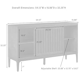 Crosley Furniture Asher Mid-Century Modern Sideboard Buffet Cabinet with Storage, Living Room Credenza, Matte Black Crosley Furniture Asher Mid Century Modern Sideboard Buffet Cabinet with Storage Living Room Credenza Matte Black