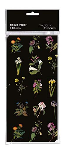 1 Pack of Illustrations of Various Flowers Tissue Paper Museums and Galleries