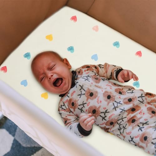 Drap housse élastique en coton pour lit de voyage bébé