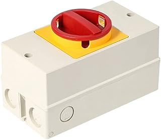 ATO 2 Position 20A Rotary Switch 3 Pole, IP65, Small Rotary Cam Switch for Ventilation Equipment, Air Conditioning and Small Ac Motor (20A)