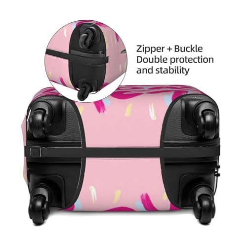 Motivational Quote Make Today Great Pink Elastic Travel Luggage Covers Dustproof Scratch-Resistant Suitcase Protector Fit 22-24 Inch2