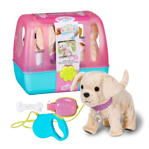 Baby Born Mi Perro Lucky – Peluche con 5 Funciones Diferentes – Funciona con Pilas – Apto para niños a Partir de 3 años