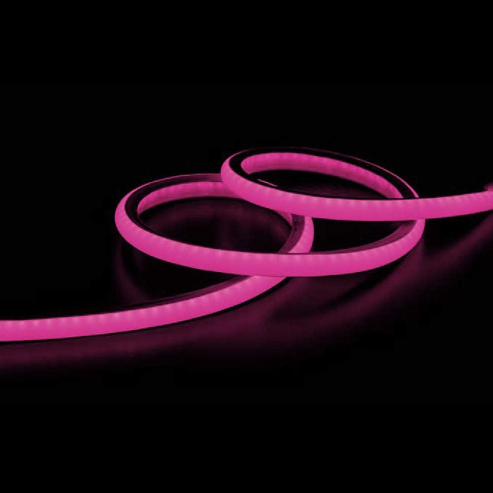Vetrineinrete® Strip led neon flex striscia curvabile modellabile 600 led decorativa 5 metri luce rossa celeste blu gialla verde fucsia ip65 waterproof (Luce Fucsia) G74