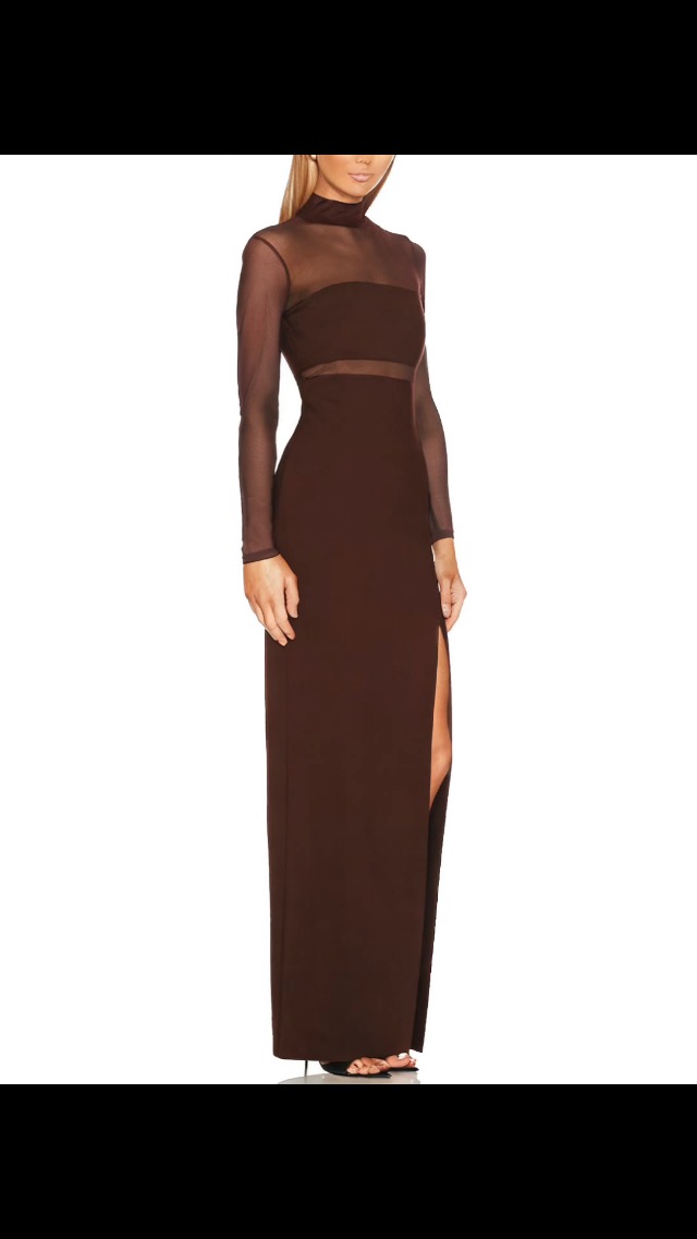 Aigeman Women See Through Mesh Long Sleeves Maxi Dress Turtleneck Bodycon  Long Dresses Side Slit Cocktail Party Dress 451(X-Small,Black) : Clothing,  Shoes & Jewelry - Amazon.com