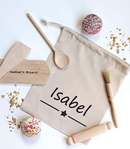 Personalised Apron & Optional Utensils Set - Kids Aprons -Baking Sets- boys Girls Kitchen Gift - Image 7