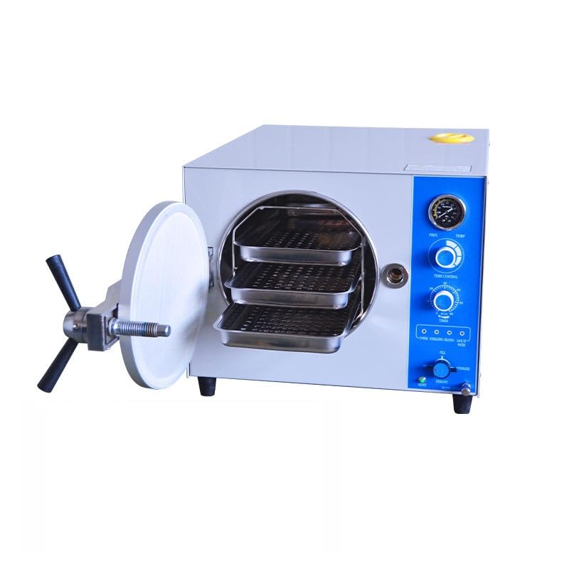 US Stock Lab Tabletop Electric Autoclave High Pressure Steam Sterilizer Autoclave 20L 24L litres Machine (20L Stainless Steel)
