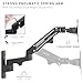 VIVO Premium Aluminum Single LCD Monitor Wall Mount for Screens up to 32 inches, Pneumatic Adjustable Arm fits up to VESA 100x100, MOUNT-G100B