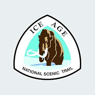 Ice Age National Scenic Trail Sign Shaped Sticker Decal Self Adhesive Hike Travel rv 1.25" Wide