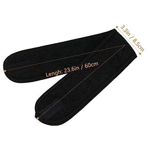 3 Piezas Diadema para Maquillaje Banda de Pelo Diadema de Yoga Spa Ajustable - Imagen 3