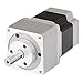 A40K-M566W-G7.2, Motor, 5 Phase Stepping, 60mm Square, Dual Shaft, Geared Shaft Type, 1:7.2 Ratio, 1.4A/Phase, 40 kgf-cm Torque