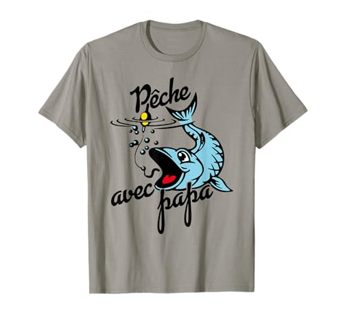 Pesca con papá | peces coloridos | Divertido pescador Camiseta