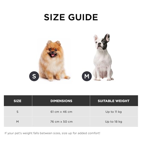 BEDSURE selbstheizende Decke für Katzen & Hunde - 61x46 cm Katzenbett waschbare wärmedecke Katze, selbstwärmende Katzendecke, wärme Hundematte Rutschfester Unterseite kleine Hundekäfigmatratze, Grau