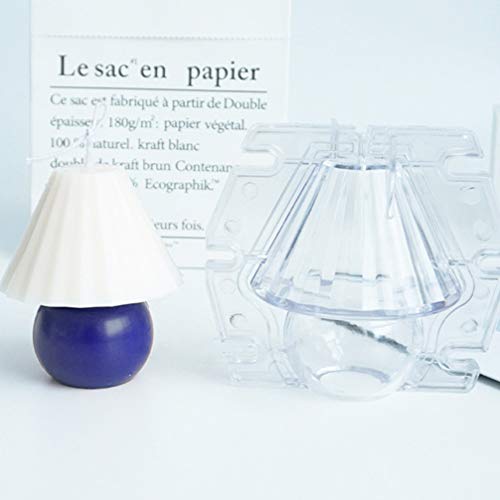 Wakauto Vela Transparente para Fazer Moldes de Plástico para Velas de Forma de Abajur de Mesa Criati