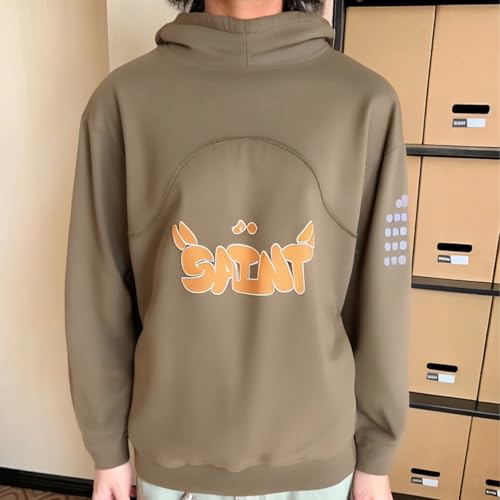 Arnodefrance Men Vintage Graphic Hoodie Purple Grey Patchwork Cotton Hoodies Pullover Sweatshirt3