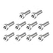 uxcell M3x10mm Thread 304 Stainless Steel Hex Socket Head Cap Screw Bolt DIN912 55pcs