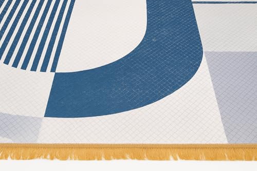 Image of COZY FURNISH Modern Abstract Area Rug, 5 x 7 Feet, Multi-Color Marble Pattern, Carpets for Bedroom /Living Area /Home (Multicolor06, 5X7(Inches))