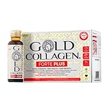 GOLD COLLAGEN New Forte Plus - Collagen Supplements for Women & Men with Biotin Hair Growth, Skin & Immune System Booster with 8g of Marine Collagen, Vitamin C & Hyaluronic Acid, 1 Pack 10x50ml