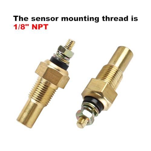 Jovbex Car 2\" 52mm Digital Water Temp Thermometer Meter Kit DC12V Water Temperature Gauge 104-300℉ Sensor for Truck Vehicle Automotive Motorcycle Truck Boat RV - Thumbnail 6